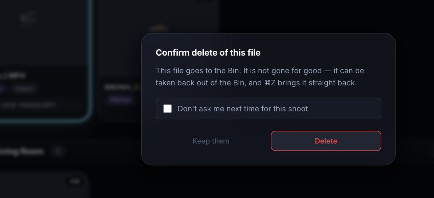 Delete files