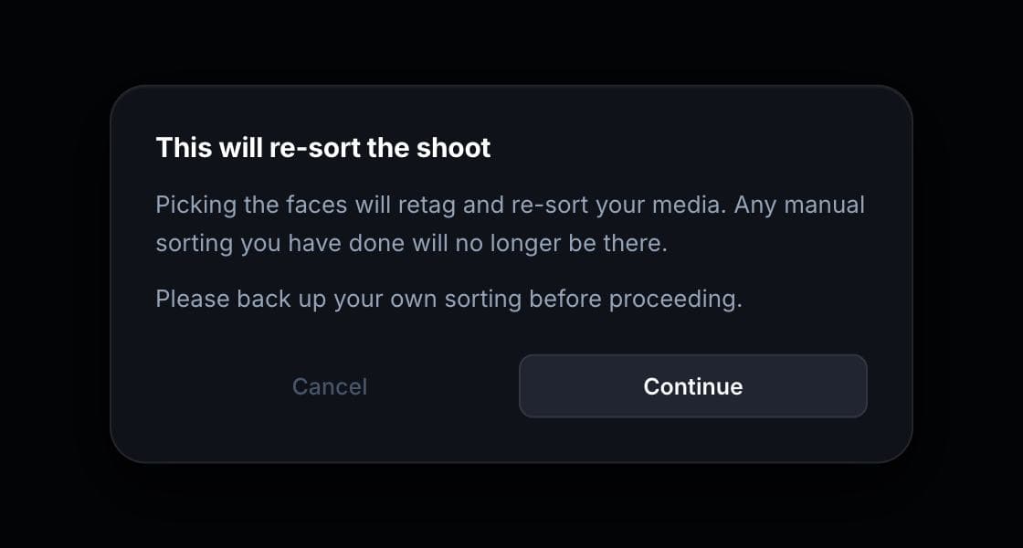 It re-sorts the shoot