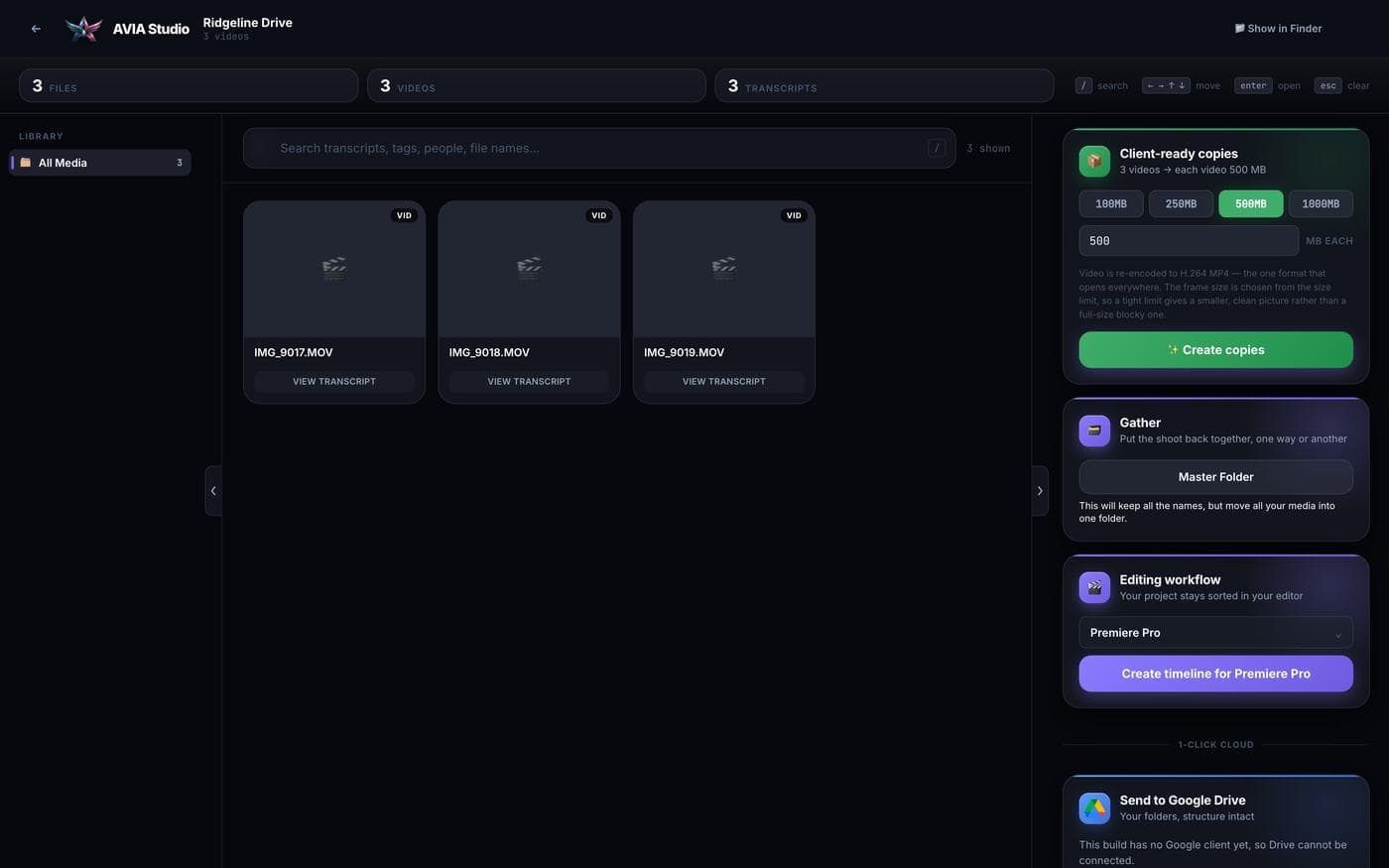 A project with no folders