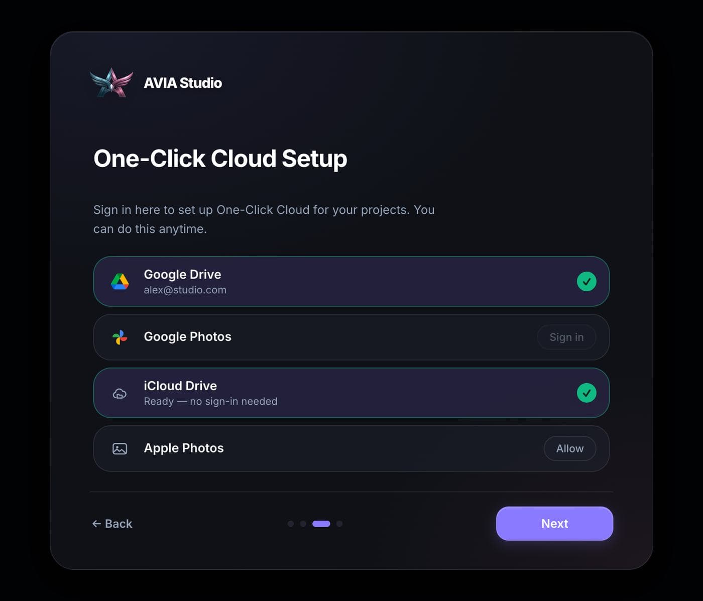 One-Click Cloud Setup
