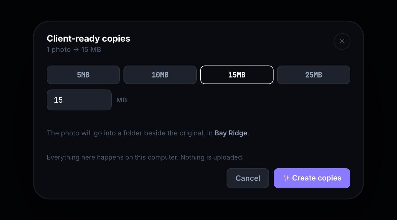 One file, or a folder full