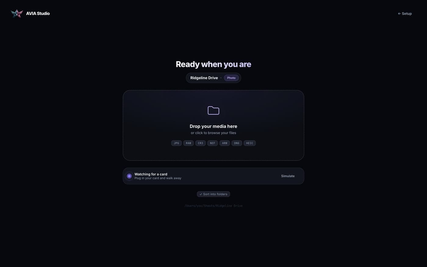 Ready when you are